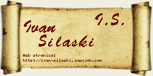 Ivan Silaški vizit kartica